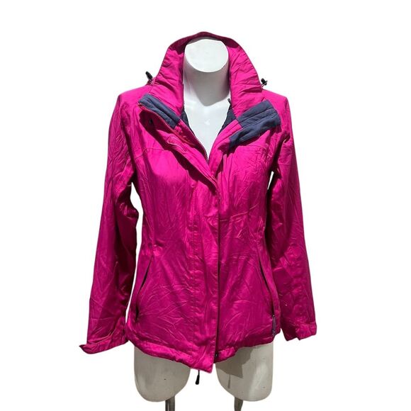 The North Face Women's Pink Waterproof Rain Jacket Size S Hooded - Picture 1 of 11